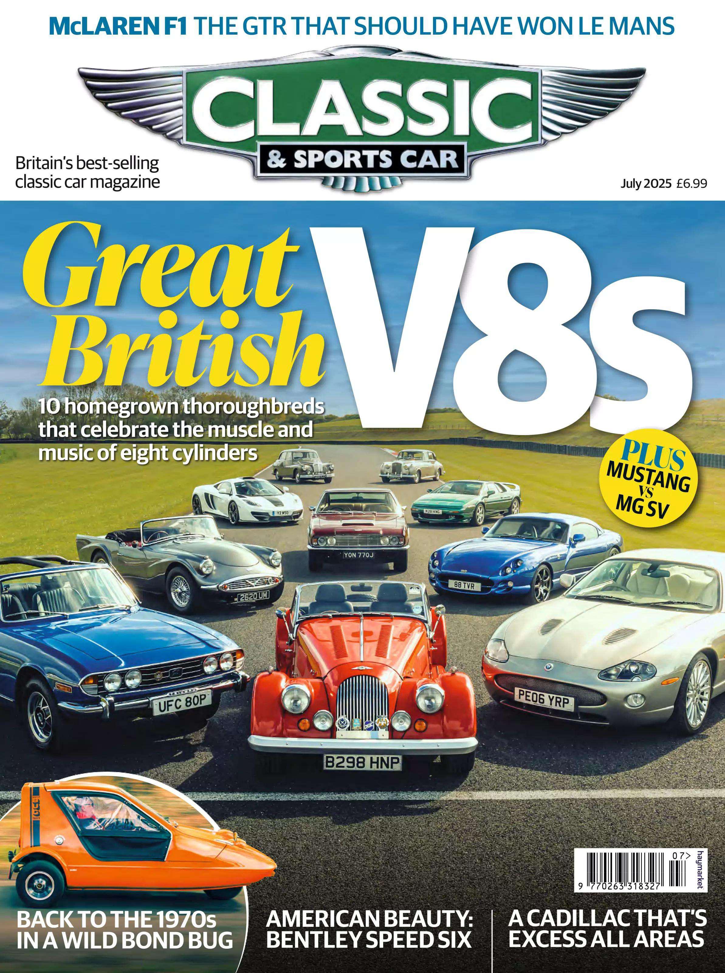Magazine Classic and Sports Car issue № July 25 2025 Magazine cover Classic and Sports Car № July 25 2025